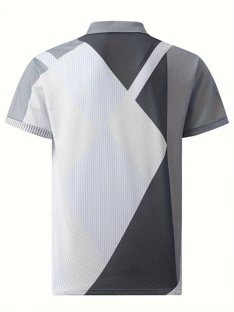 Aris Shirt | Regular Fit Kleurblok Golfshirt