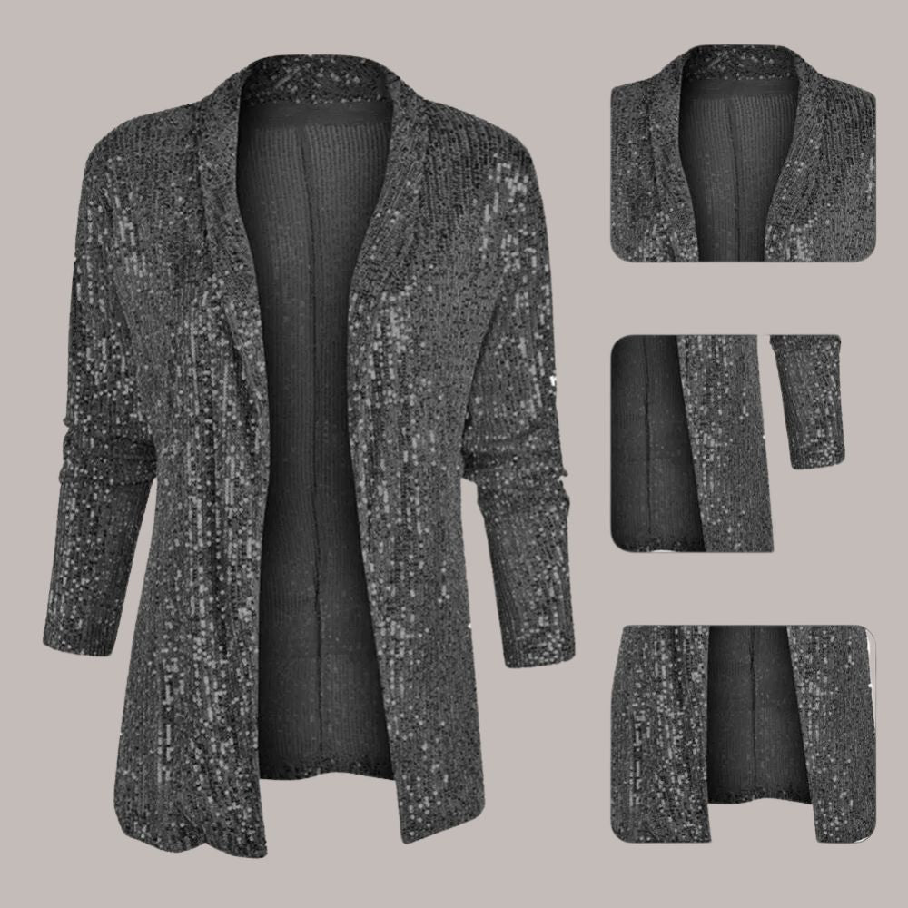 Wakisha Blazer | Dames Herfst Elegante Pailletten Blazer