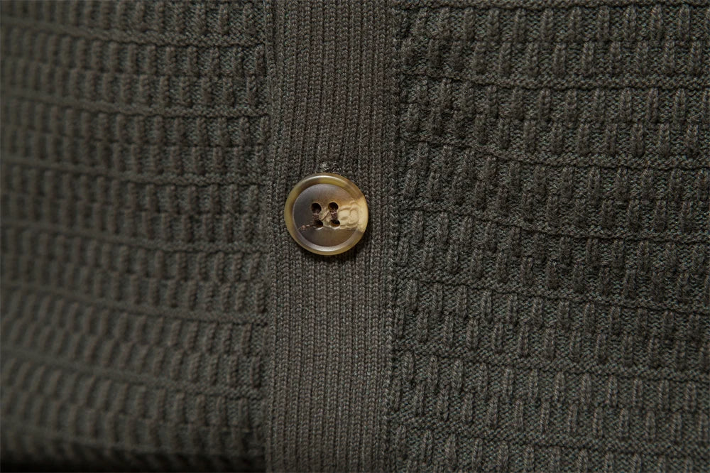 Werner Vest | Heren Gebreid Knoopvest voor Winterdagen