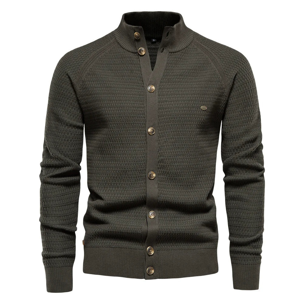 Werner Vest | Heren Gebreid Knoopvest voor Winterdagen