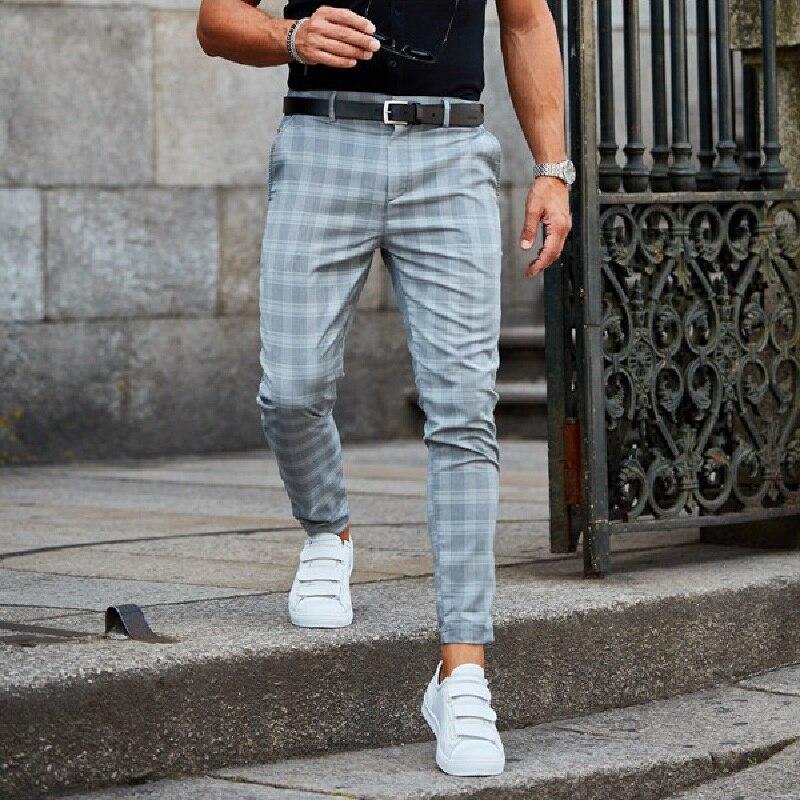 Wallace Broek | Heren Slim-Fit Geruite Broek