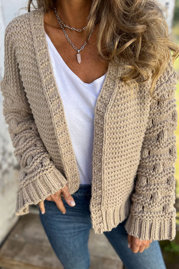 Wendey Vest | Gebreide Lange Mouwen Vest