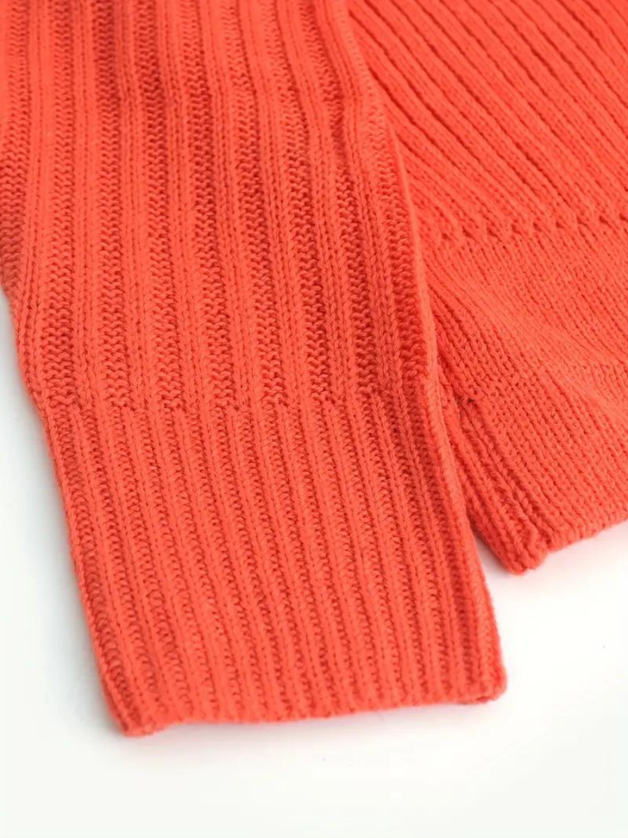 Peaches Trui | Geribde Gebreide One-Shoulder Cropped Trui