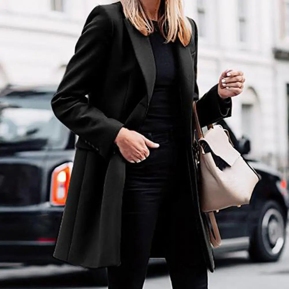 Winna Blazer | Dames Winter Business Casual Office Blazer met Revers en Knoopsluiting