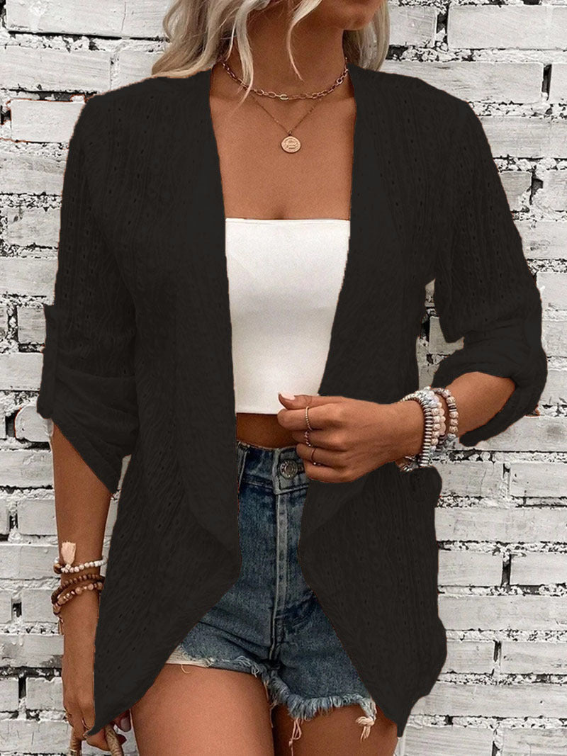 Udine Vest | Dames Herfst Gehaakt Gebreid Relaxed Fit Vest met Open Voorkant
