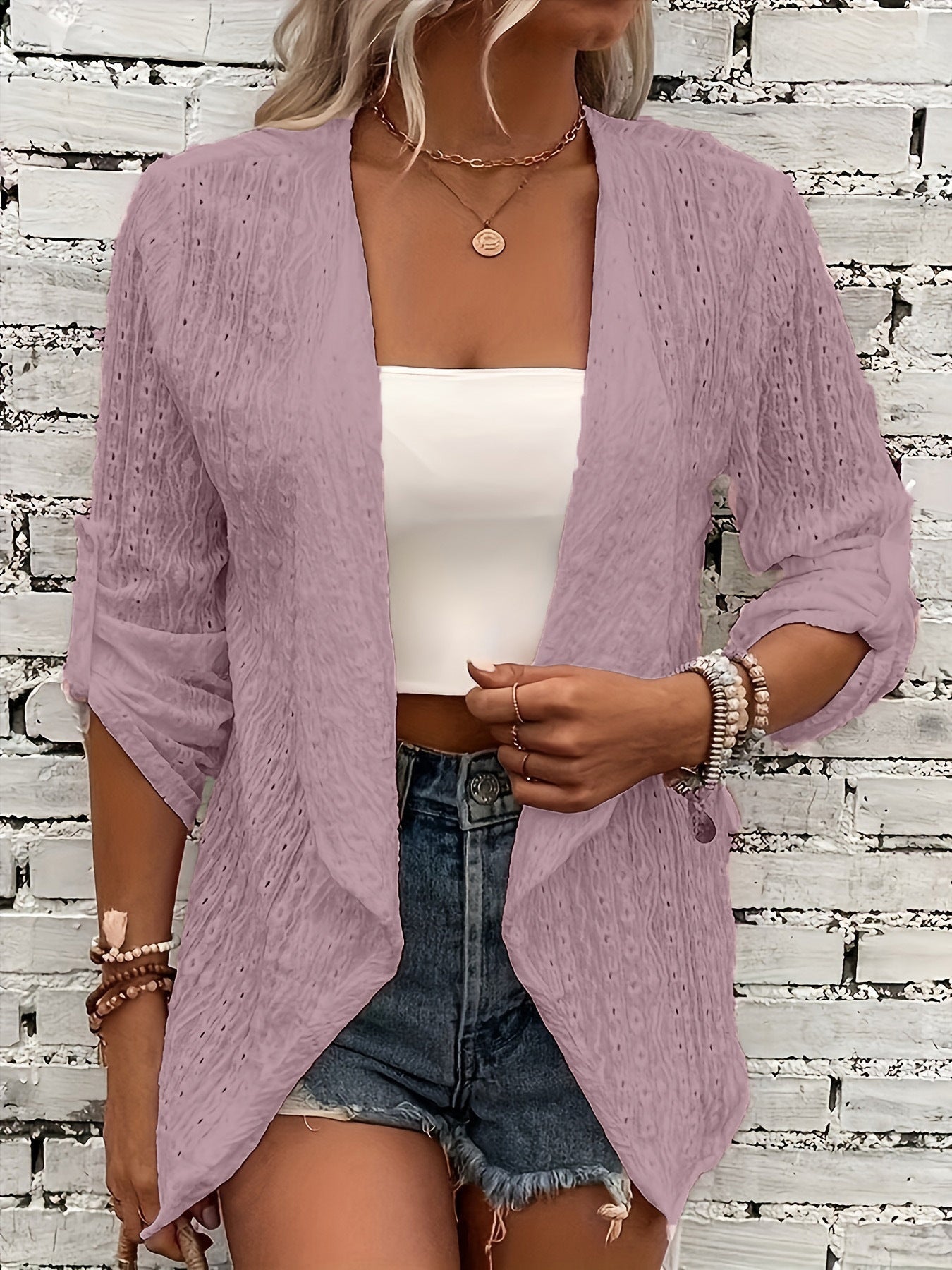 Udine Vest | Dames Herfst Gehaakt Gebreid Relaxed Fit Vest met Open Voorkant