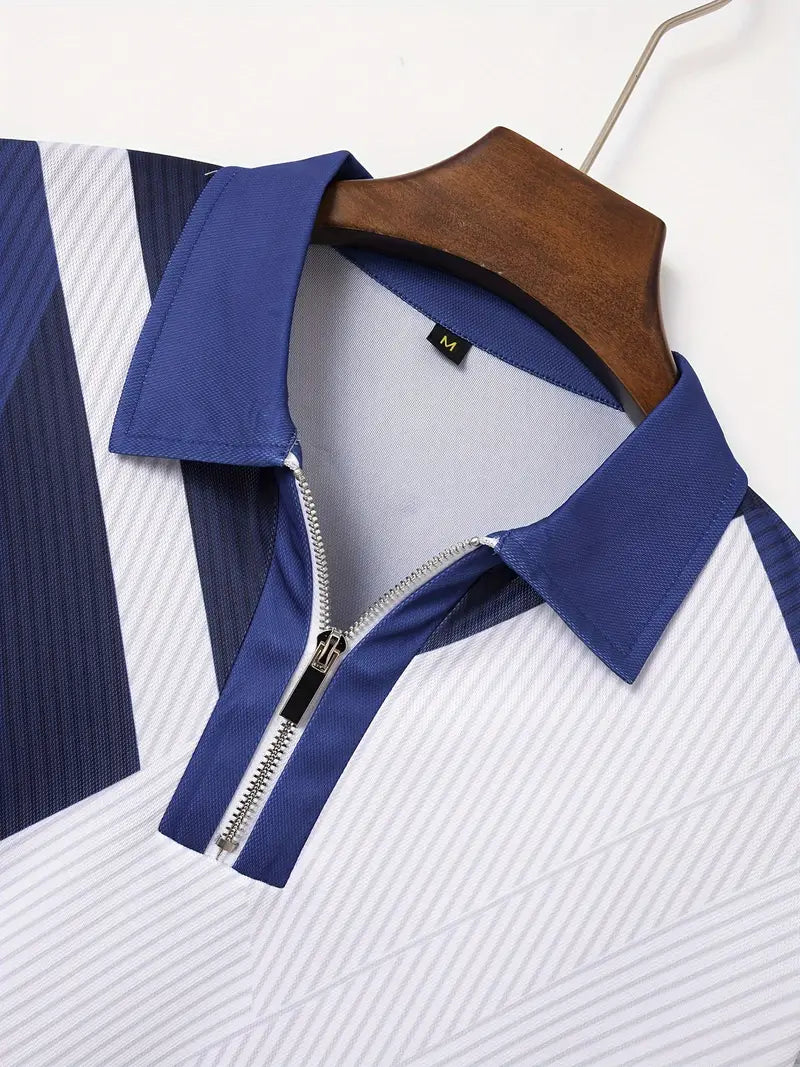 Aris Shirt | Regular Fit Kleurblok Golfshirt