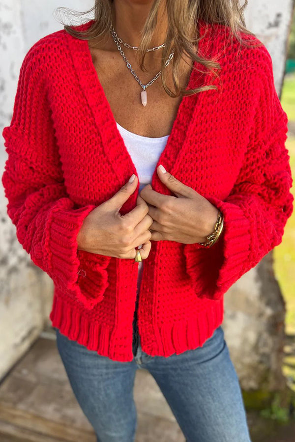 Wendey Vest | Gebreide Lange Mouwen Vest