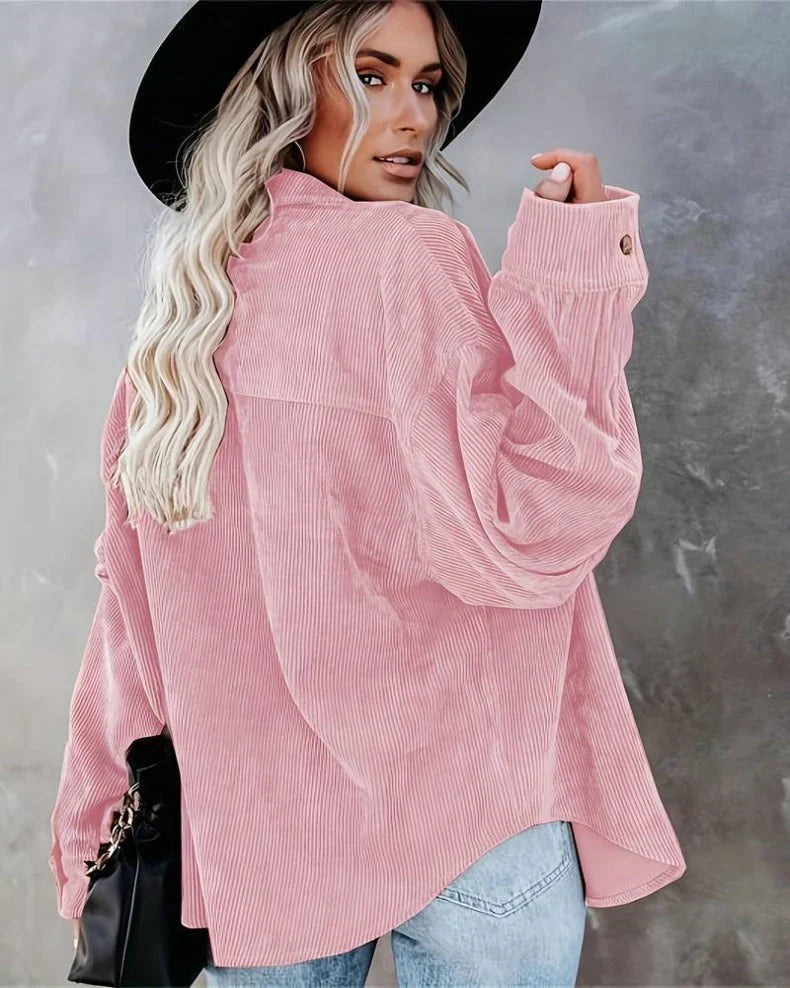 Maristela Top | Vintage Lange Mouw Top