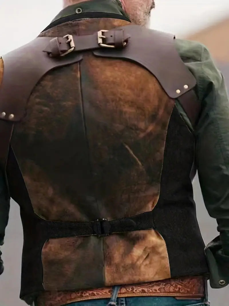 Huib Heren Vest | Mouwloos Vest met Knopen