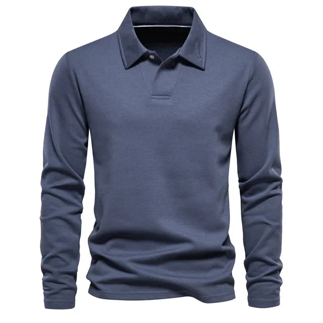 Yarno Polo Shirt | Heren Lange Mouw Polo Shirt