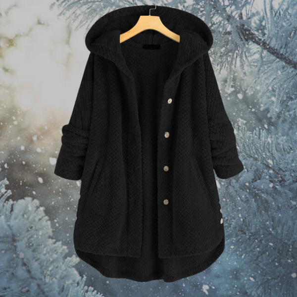 Aliana Jas | Dames Winter Jas met Capuchon van Zachte Fleece