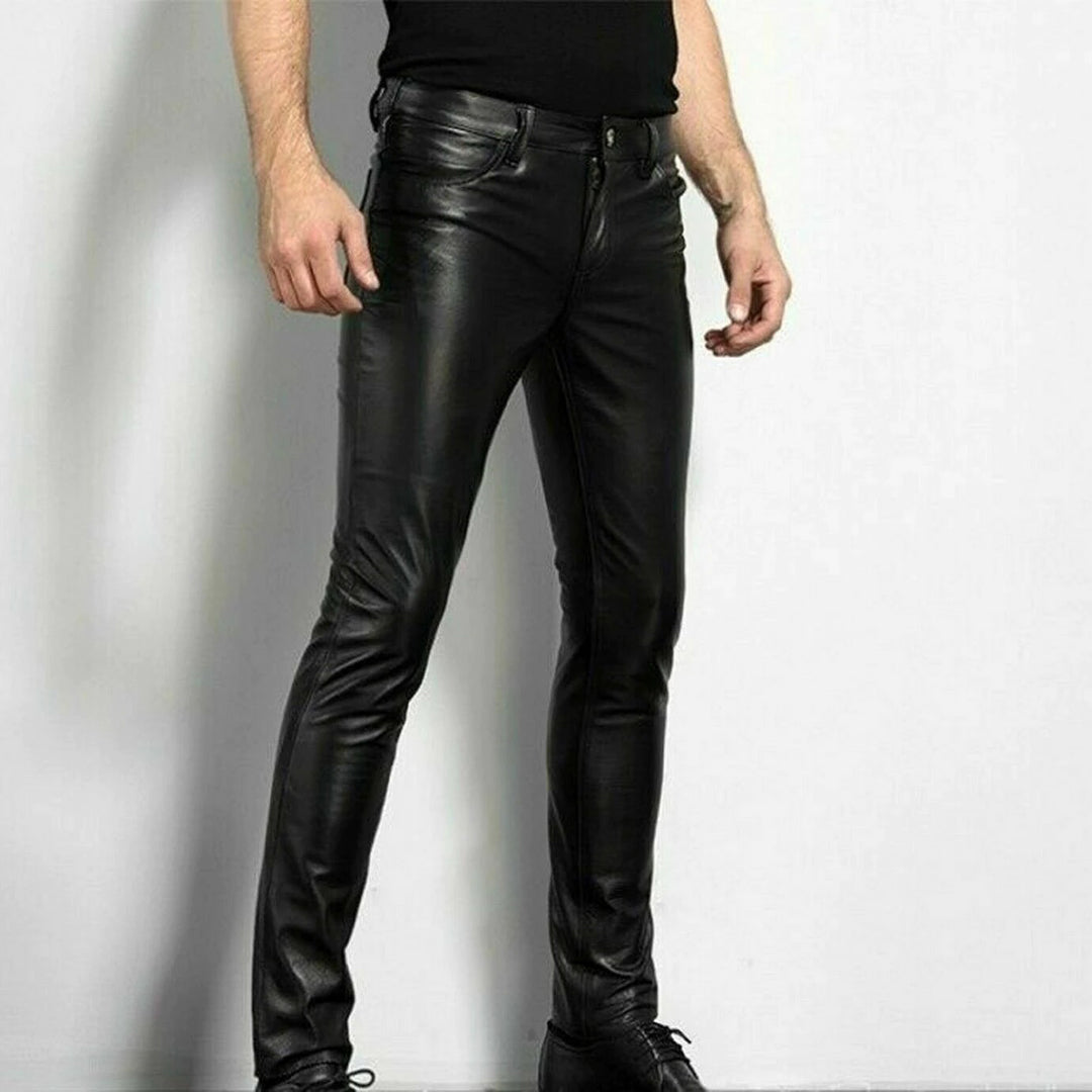 Baron Broek | Slim Fit Leren Broek