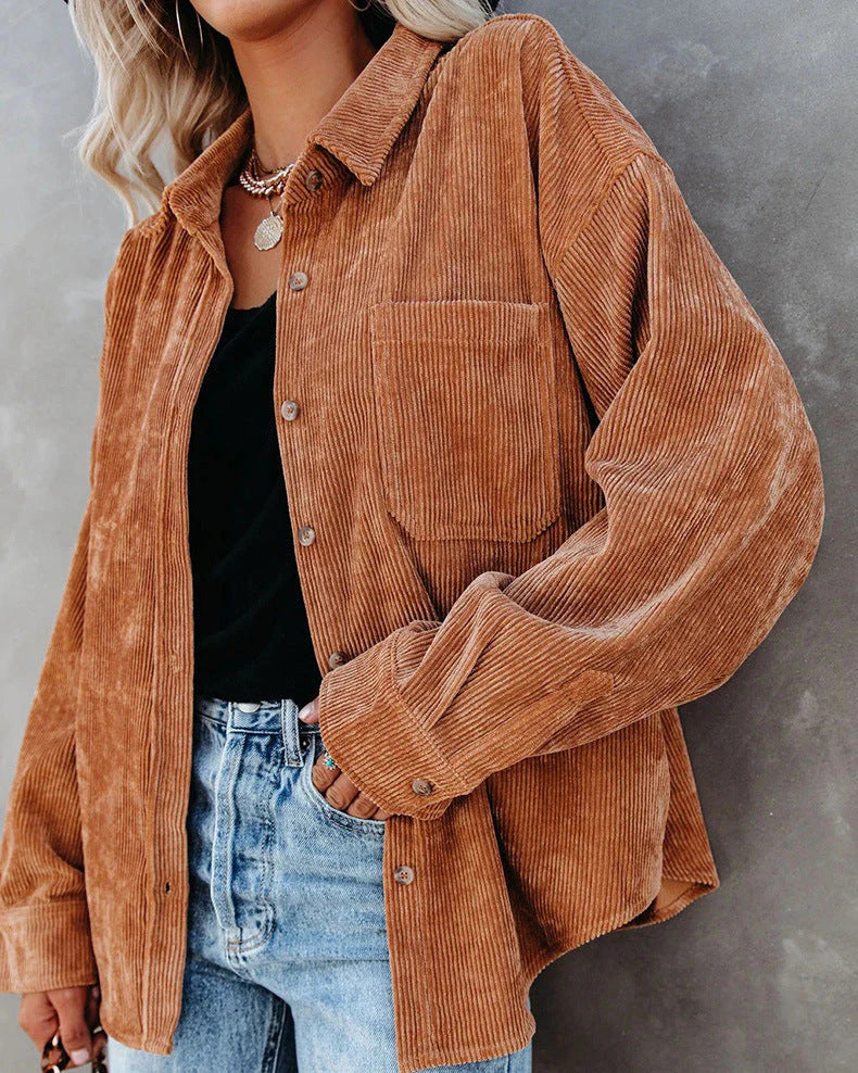 Maristela Top | Vintage Lange Mouw Top