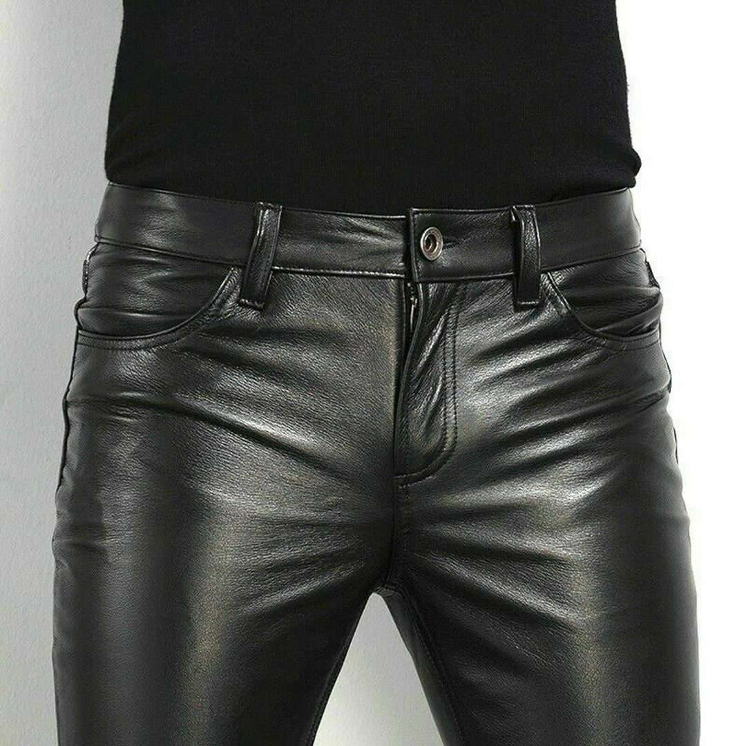 Baron Broek | Slim Fit Leren Broek