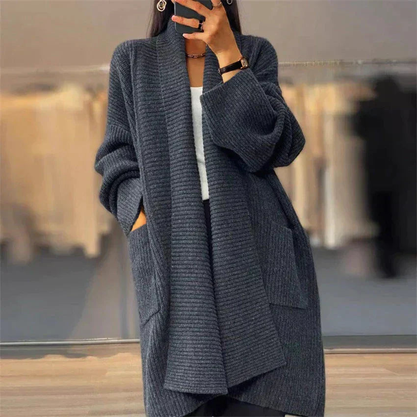Ilarya Mantel Vest | Vrouwen Lange Gebreide Vest
