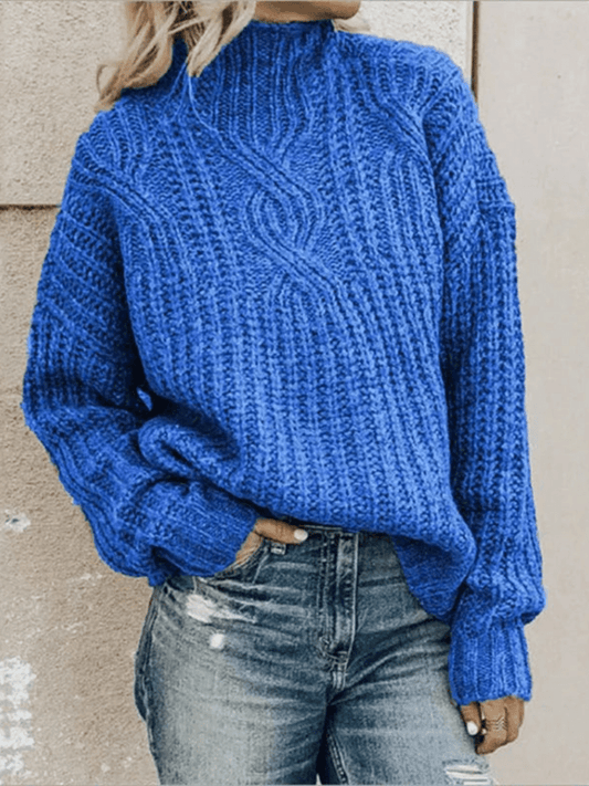Adelita Jumper | Herfst Grove Gebreide Jumper met Kabelpatroon