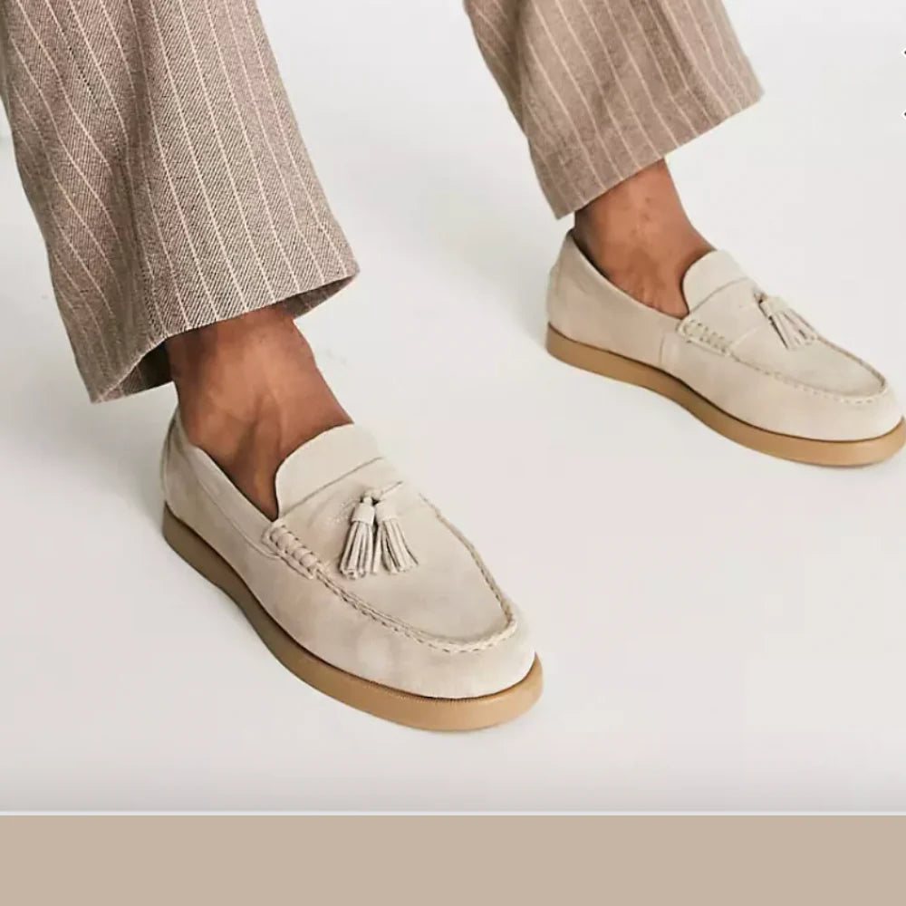 Martin Schoenen | Heren Klassiek Beige Loafers