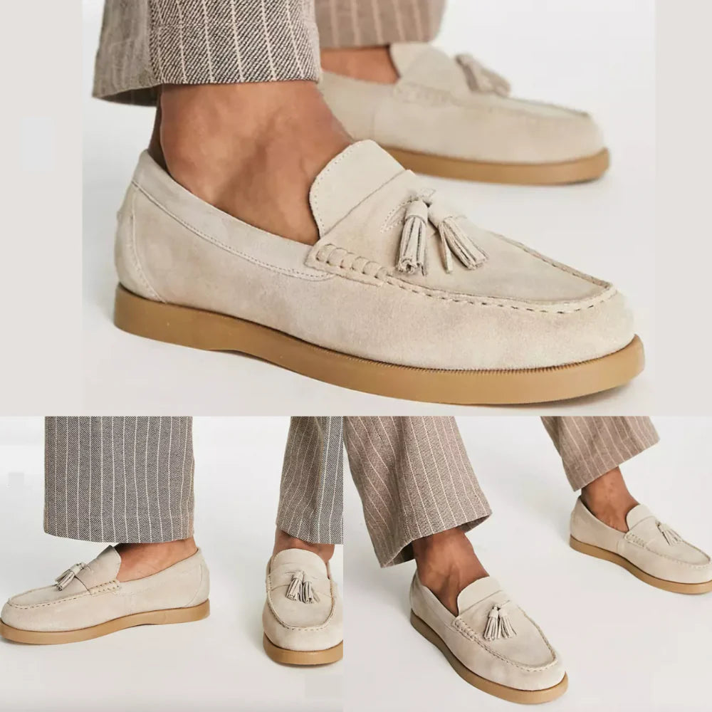 Martin Schoenen | Heren Klassiek Beige Loafers