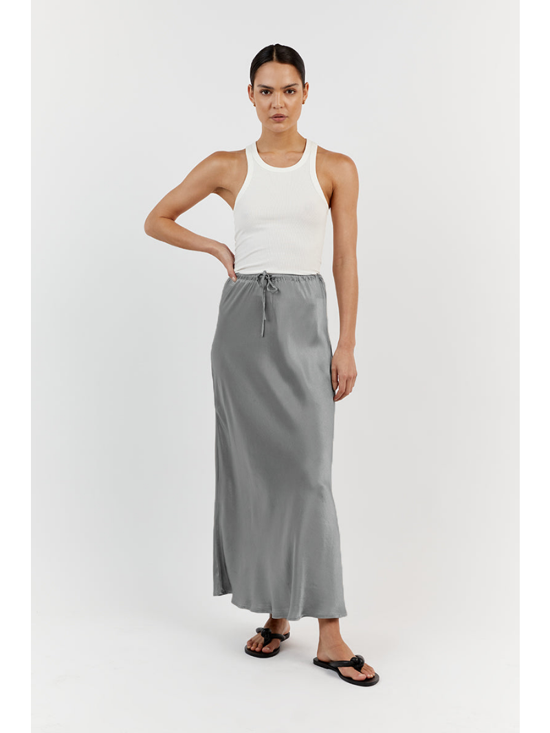 Tanja Rok | Low Waist Satijnen Maxi Rok
