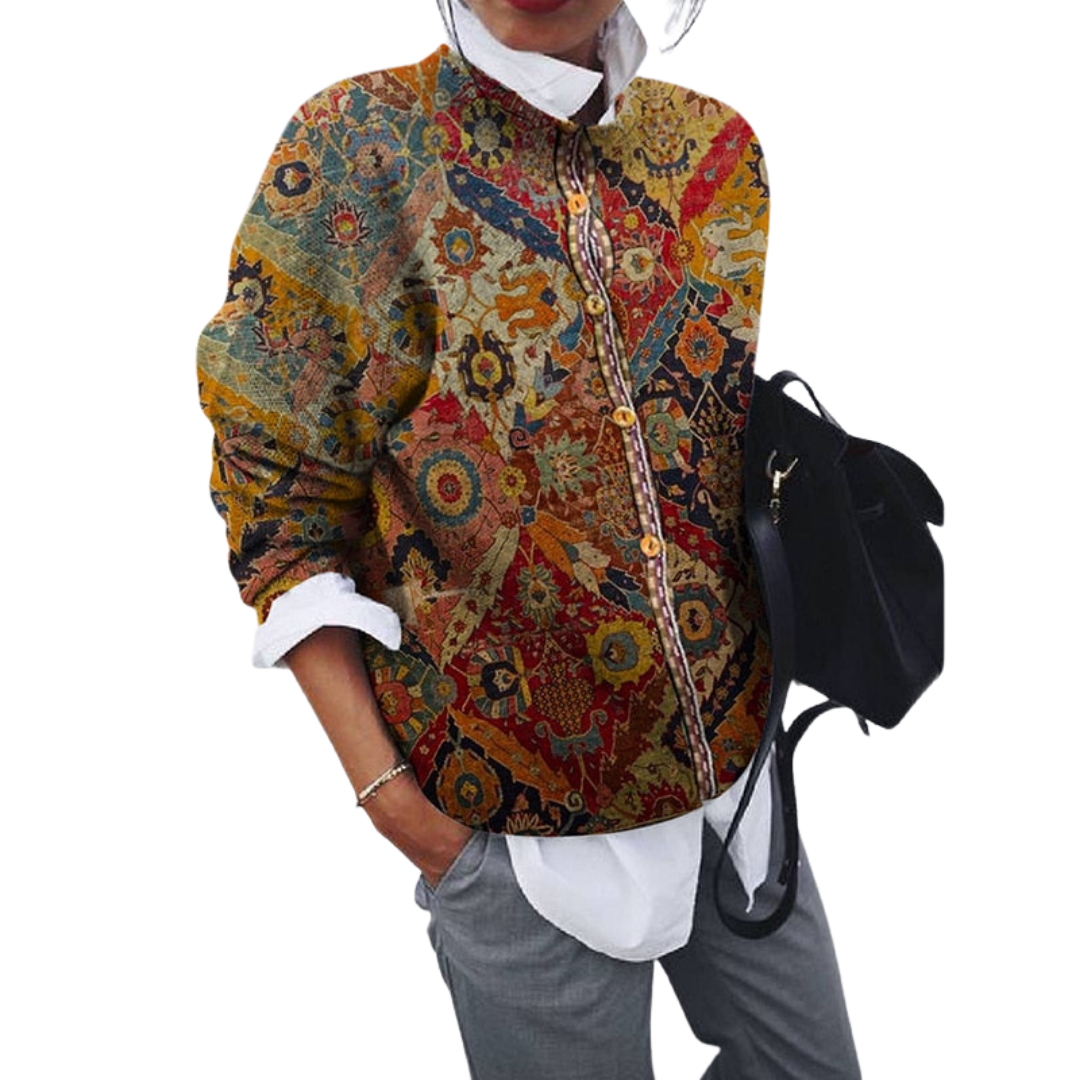 Vivi Trui | Elegante Vintage Print Trui