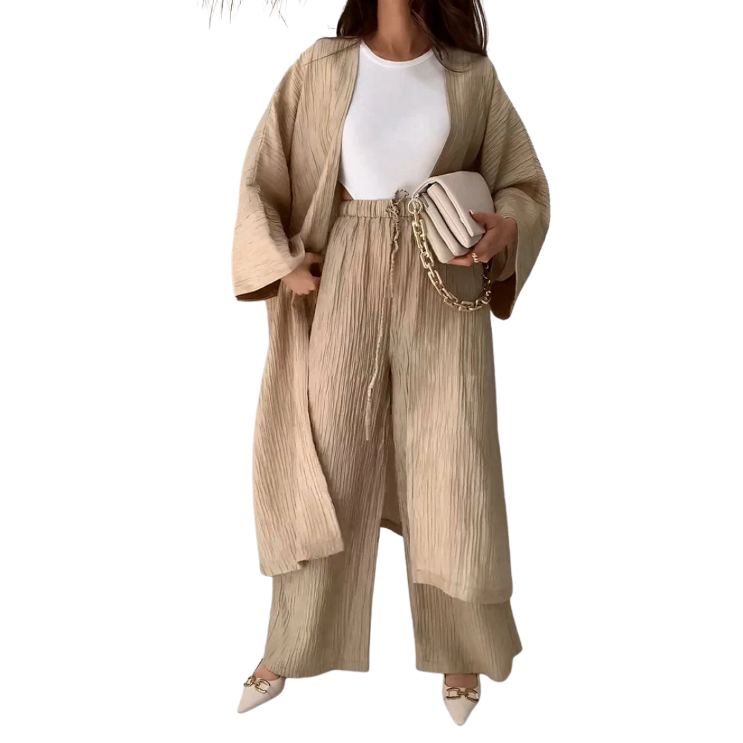 Minerva Set | Los geplooid topje & broek set