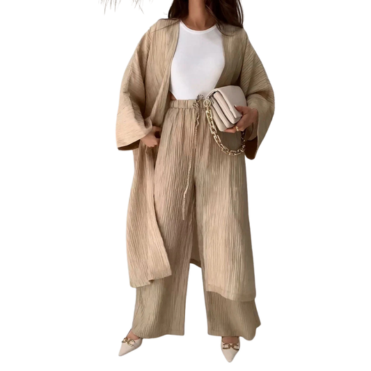 Minerva Set | Los geplooid topje & broek set