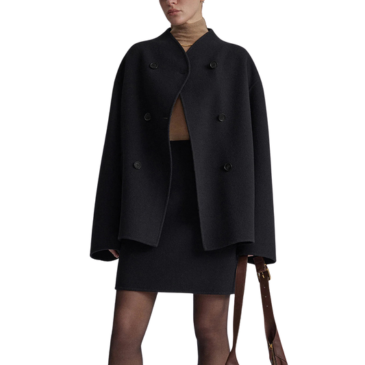 Yania Jas | Herfst Double-Breasted Wol Jas