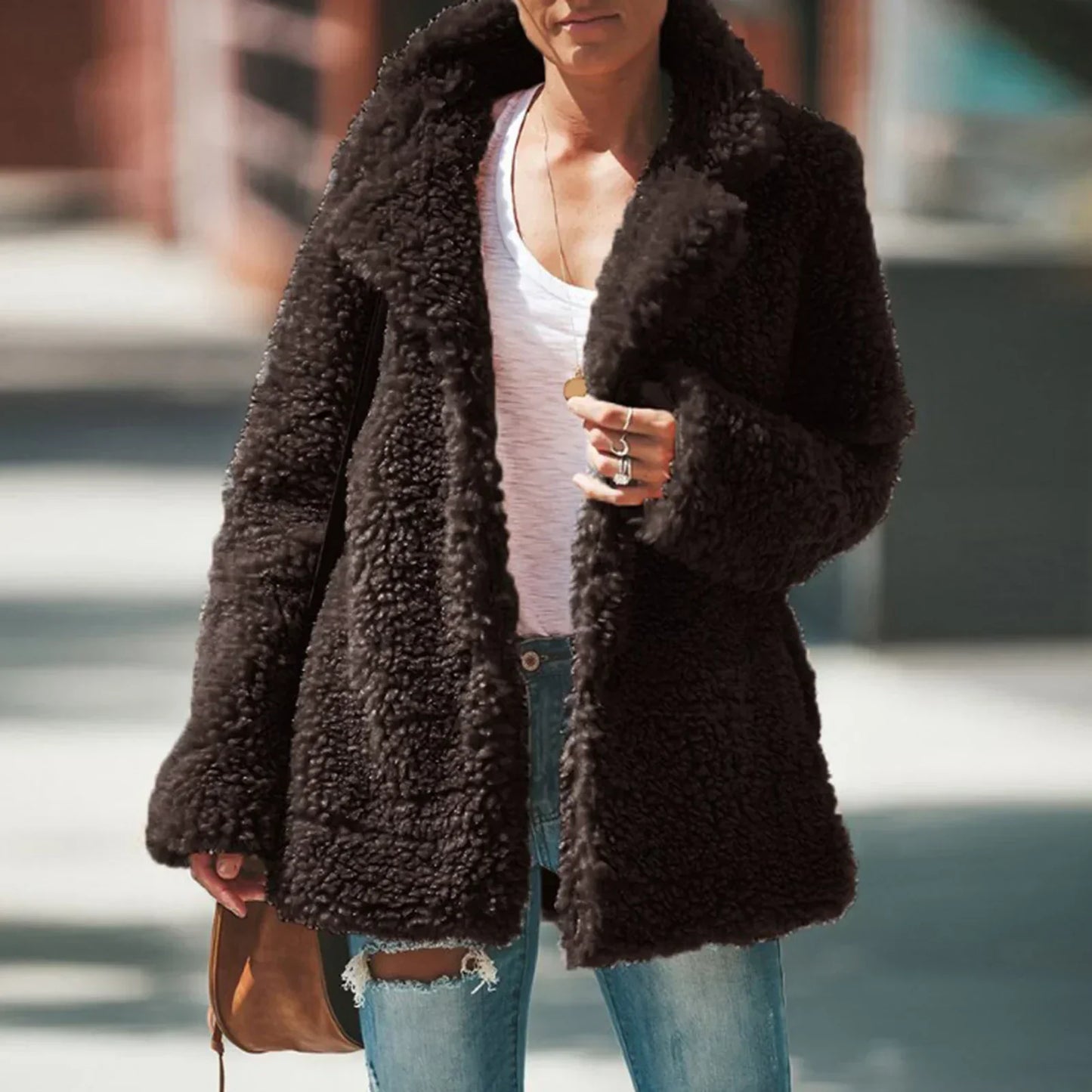 Yareni Jas | Herfst Teddy Fleece Jas