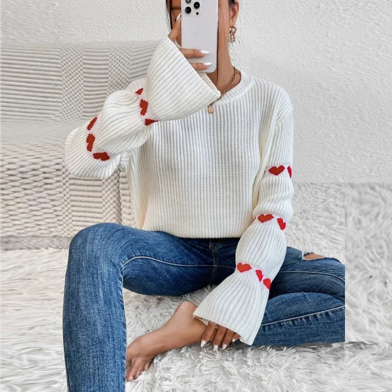 Palma Trui | Casual Gebreide Hart Trui
