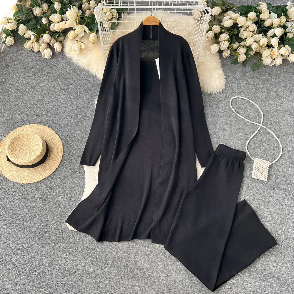 Ishika Set | Vrouwen Gebreide Driedelige Set