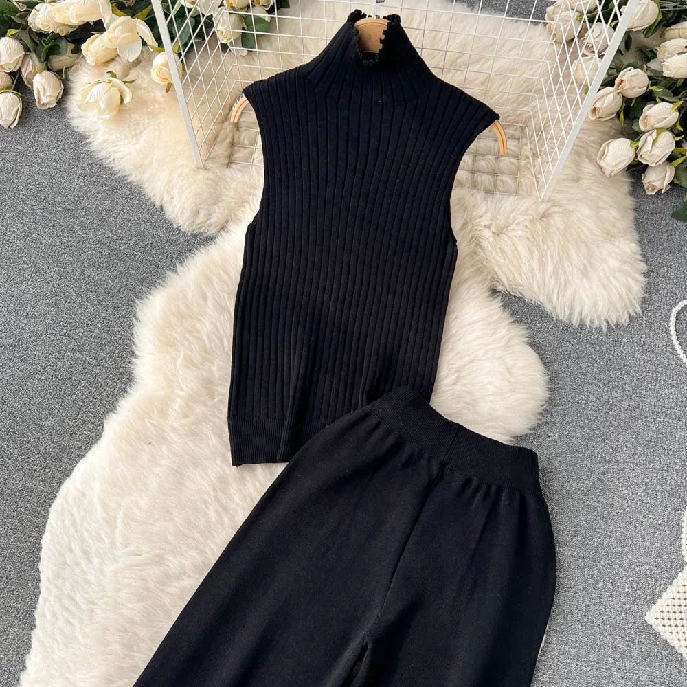 Ishika Set | Vrouwen Gebreide Driedelige Set