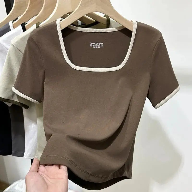 Ursula Hemd | Casual Vierkante Hals Hemd