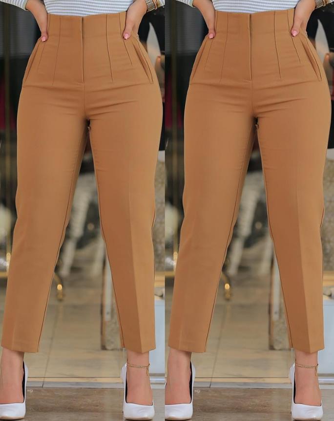 Winne Broek | Hoge Taille Plooi Broek