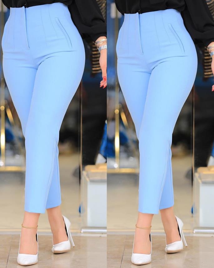 Winne Broek | Hoge Taille Plooi Broek