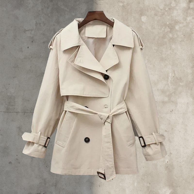 Rosemary Jas | Dames Winter Dubbelgeknoopte Trenchcoat met Riem