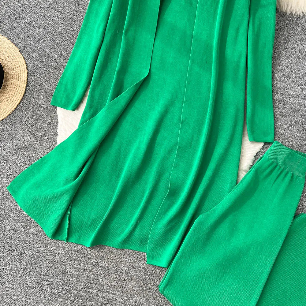 Ishika Set | Vrouwen Gebreide Driedelige Set