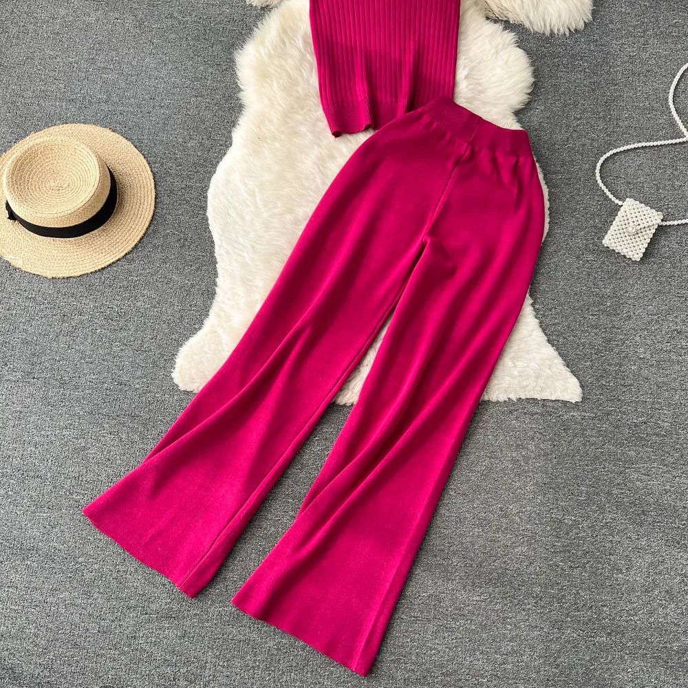 Ishika Set | Vrouwen Gebreide Driedelige Set