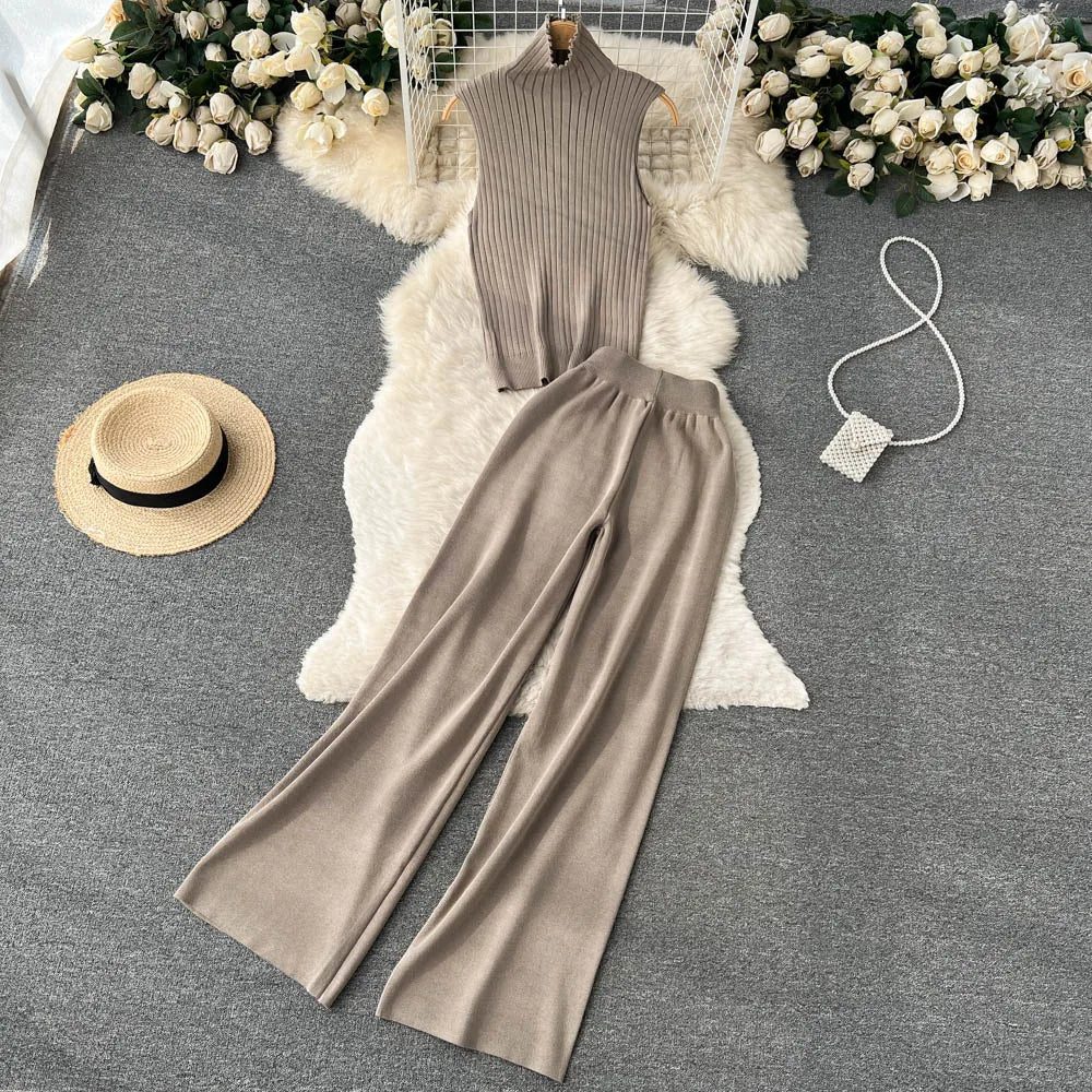 Ishika Set | Vrouwen Gebreide Driedelige Set