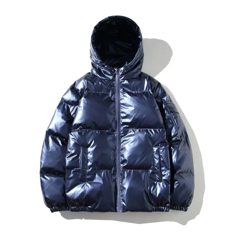 Barisha Jas | Dames Winter Puffer Jas met Metallic Glans