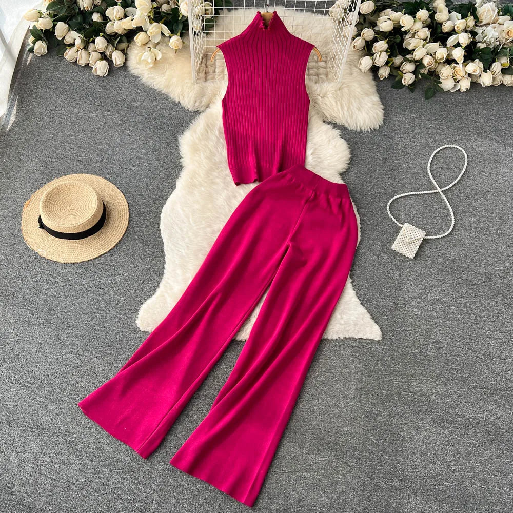 Ishika Set | Vrouwen Gebreide Driedelige Set