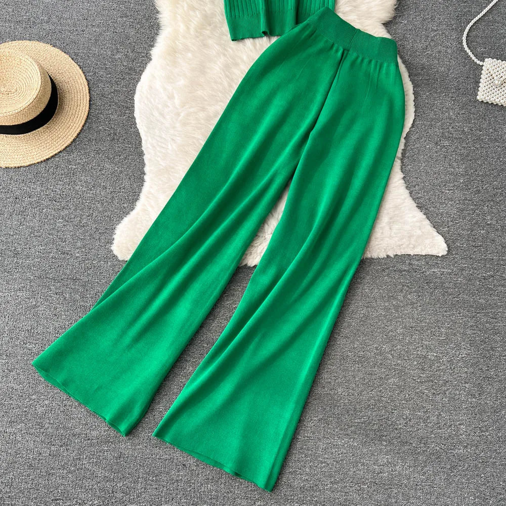 Ishika Set | Vrouwen Gebreide Driedelige Set