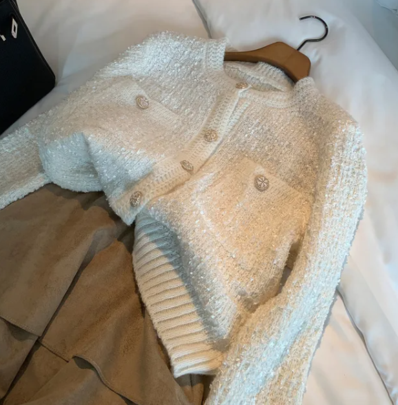 Bernice Vest | Dames Herfst Korte Gebreide Vest