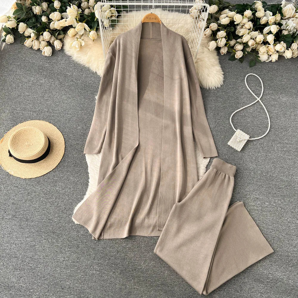 Ishika Set | Vrouwen Gebreide Driedelige Set