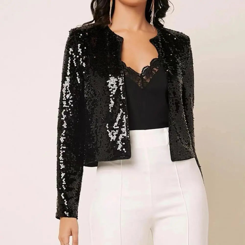 Walida Blazer | Dames Herfst Elegante Avond Pailletten Blazer