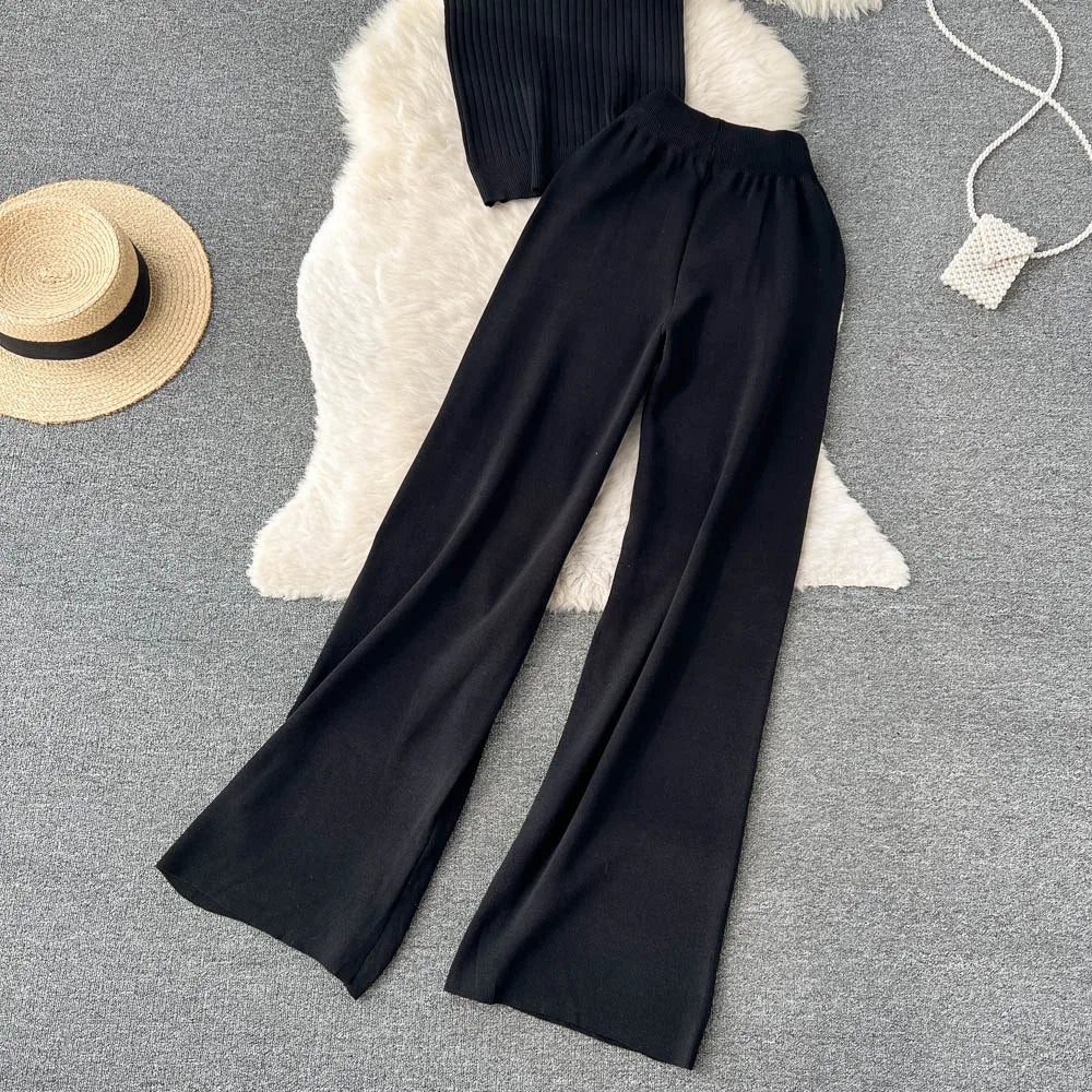 Ishika Set | Vrouwen Gebreide Driedelige Set