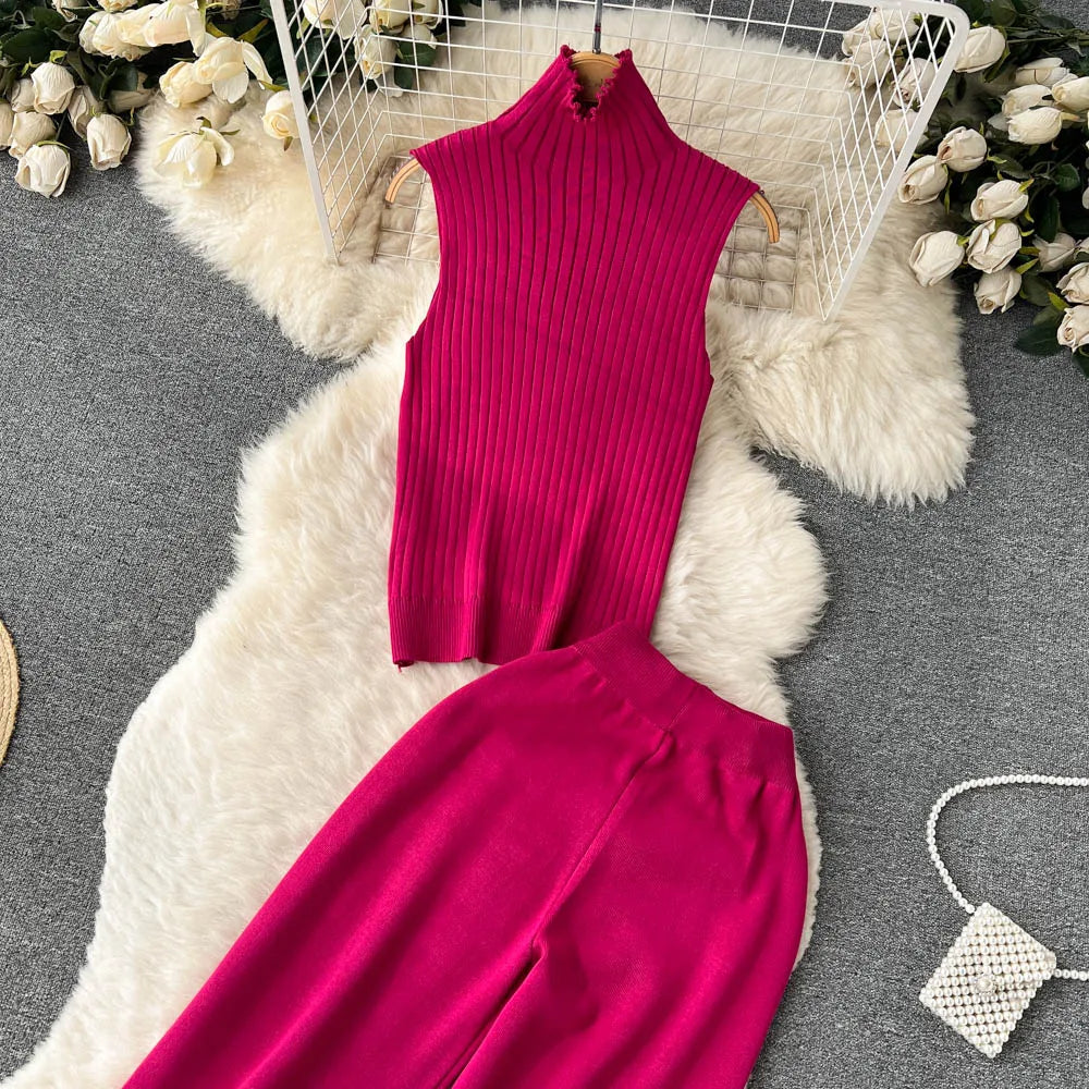 Ishika Set | Vrouwen Gebreide Driedelige Set