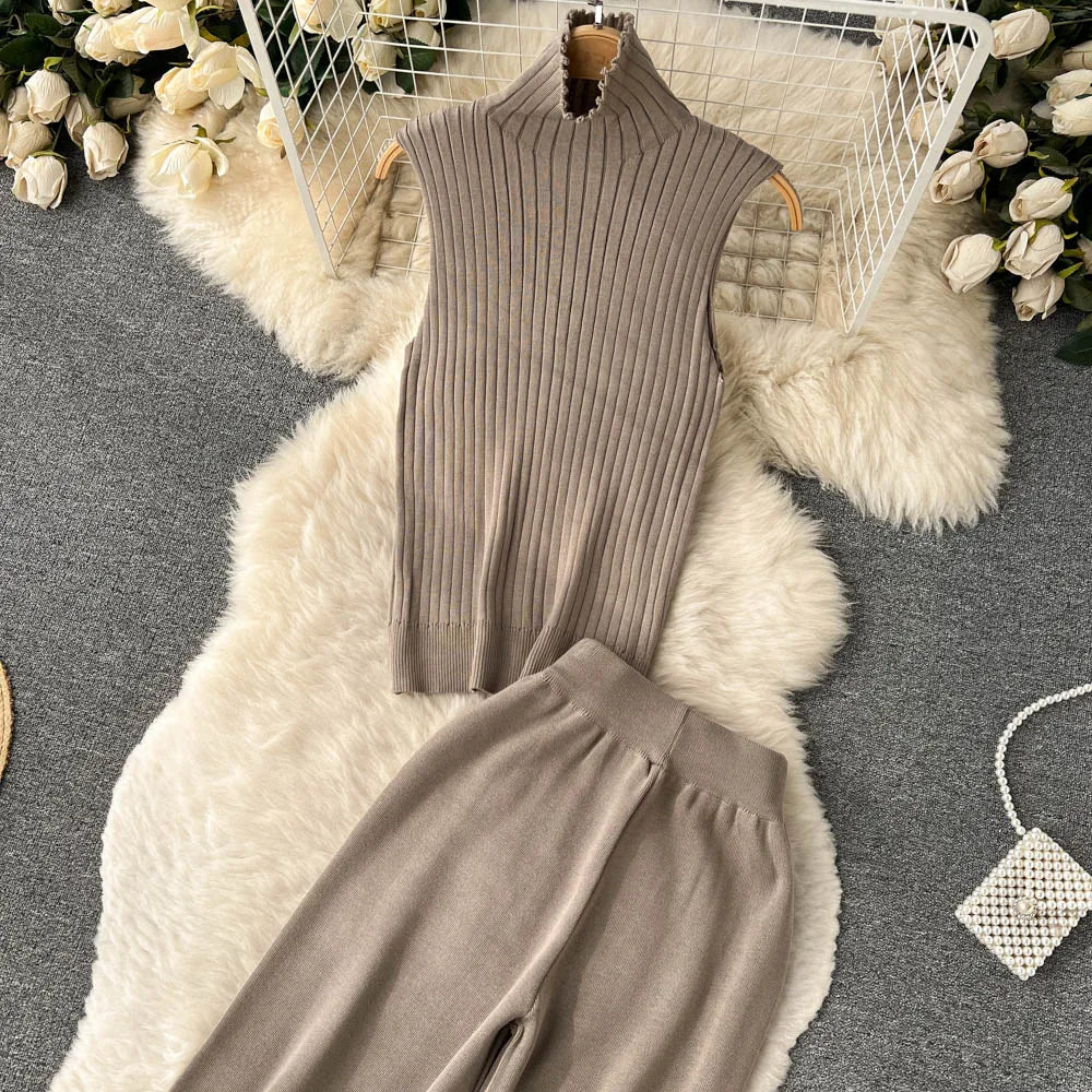 Ishika Set | Vrouwen Gebreide Driedelige Set
