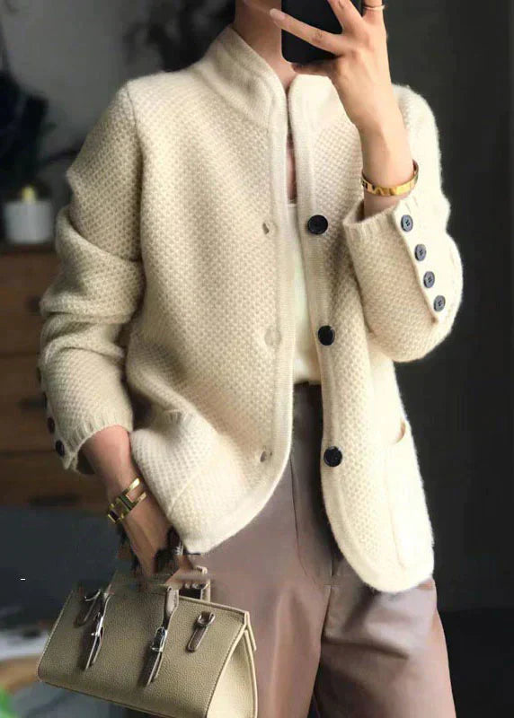 Odalys Vest | Knus Gebreid Vest met Knoopsluiting