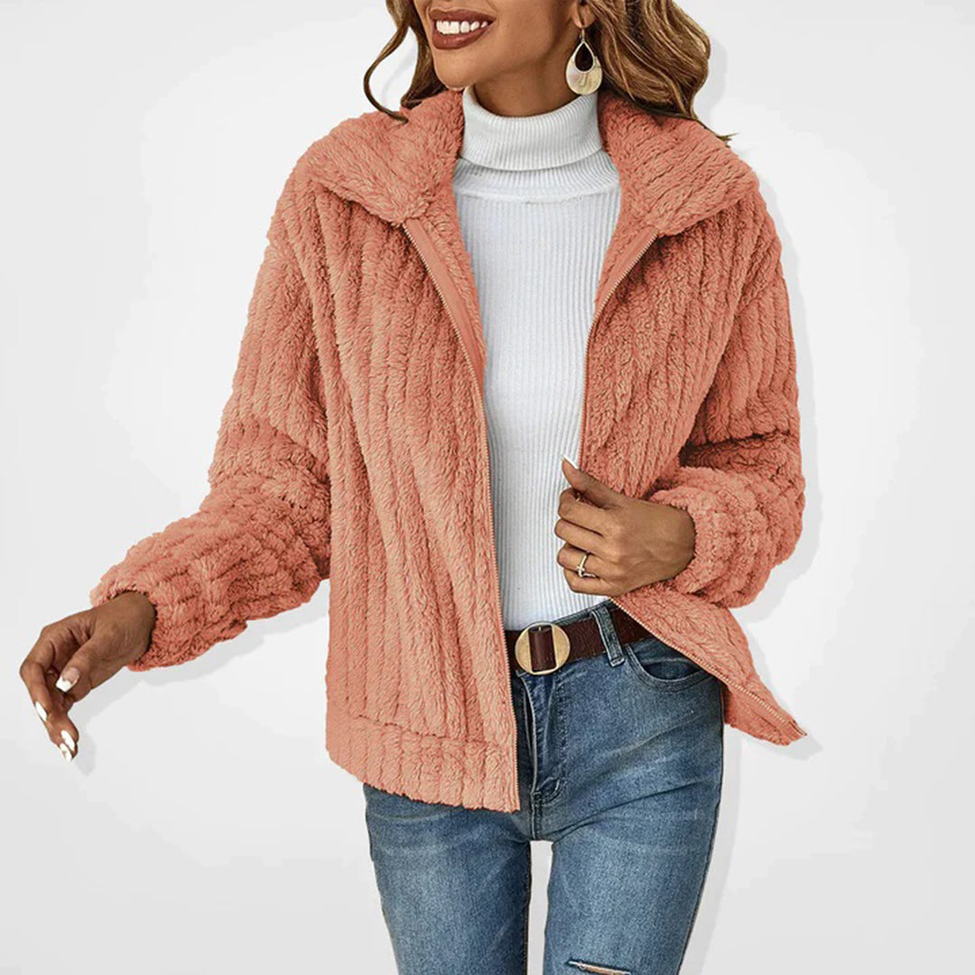Odalie Jas | Warme Sherpa Jas met Rits